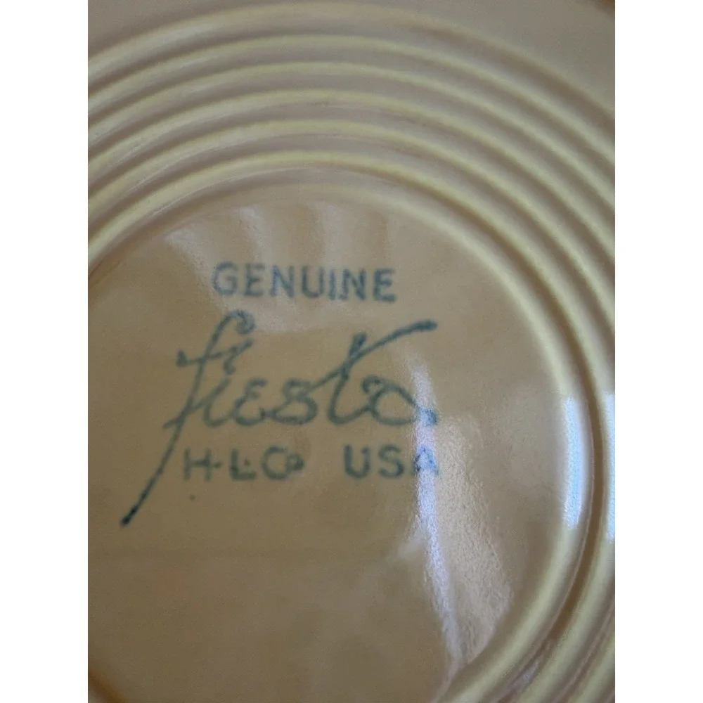 Set Of 2 Vintage Fiesta Yellow 9